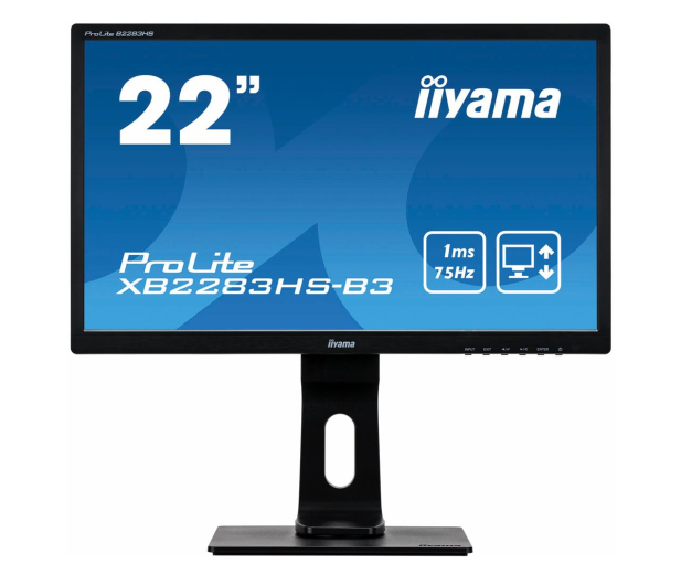 IIYAMA 21.5'' ProLite XB2283HS-B3 Czarny - 405380 - zdjęcie